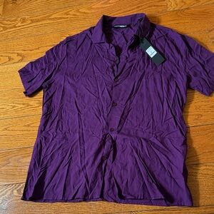 Fashion Nova Rich Purple Casual Shirt